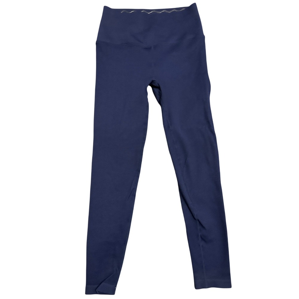 Spiritual Gangster Love Sculpt Ribbed Seamless‎ 7/8 Leggings Navy XS/S High Rise
